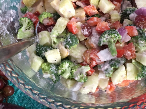 Chopped Veggie & Fruit Salad