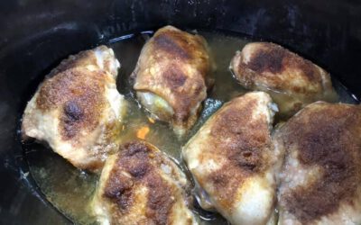 Slow Cooker Chicken Thighs (Bone In)