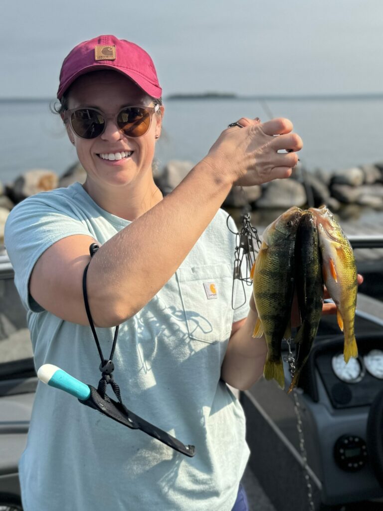 Woman with fish