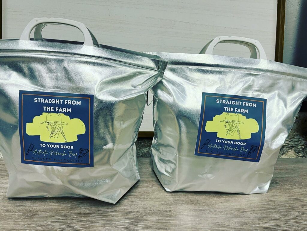 Bags from a farmers market